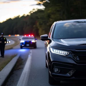 limited driving privilege in raleigh - someone being pulled over by the police